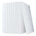 サンワダイレクト DVDケース 2枚収納 10枚セット DVD トールケース ホワイト 200-FCD033W