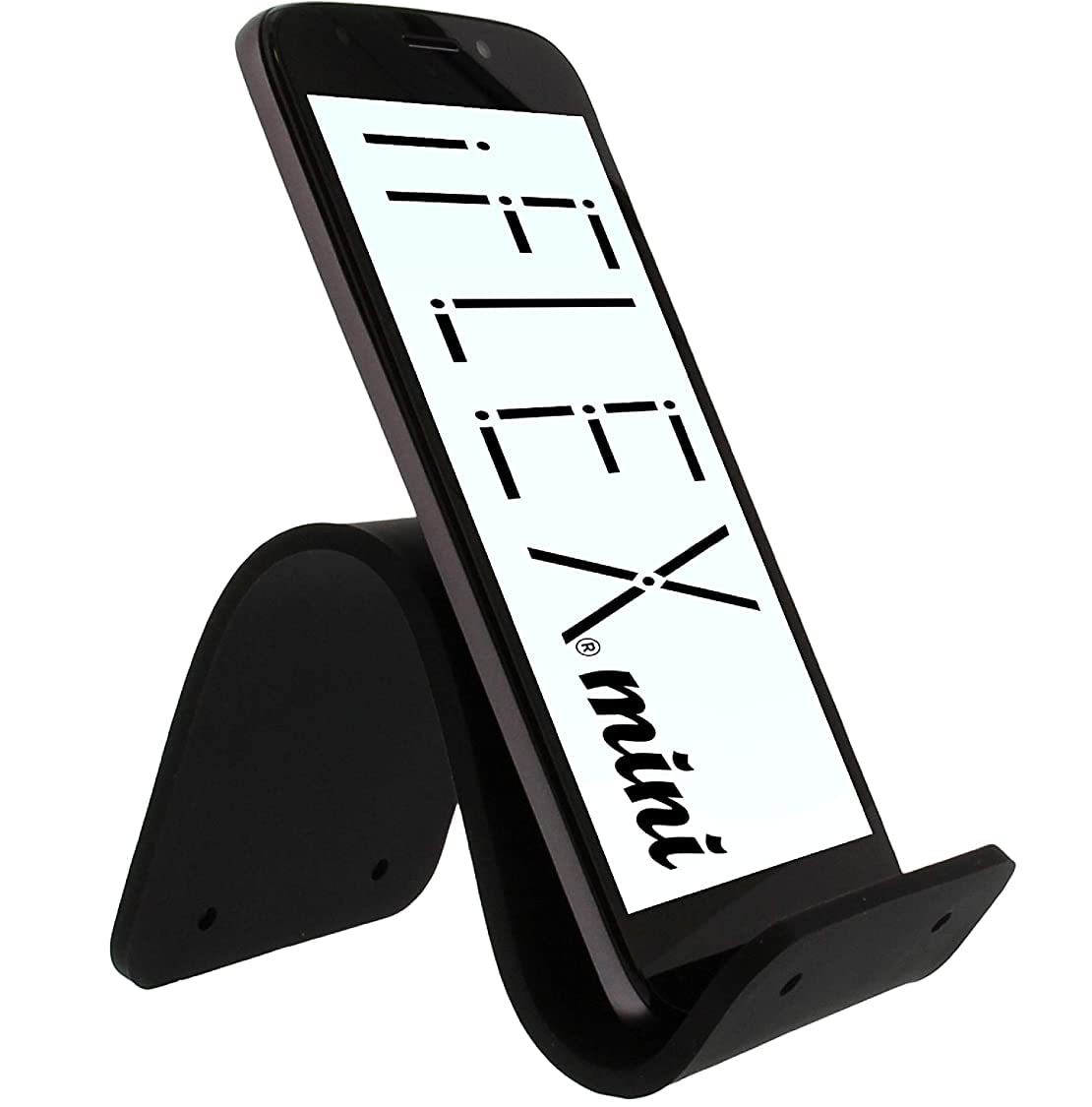 iFLEX スマホスタンド 変形自在 多用途 汎用性 シリコン製 グリップ 角度自由 ホルダー 卓上 持ち運び ミニ ブラック