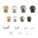 HYCALY ビスロンファスナー スライダー 5VS 3VS 品質 簡単便利 diy 手芸 衣類 カバン 靴 財布 バッグ ジャケット パンツ ジッパー 交換用 修理用 修理屋さん 上止め付き (38PCS【VS】)