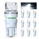 ZXREEK LED T10 ホワイト W5W 194 168 セラミック LED 10個セット 高輝度 自動車用 ポジションランプ DC12V-15V 室内灯...