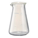 HARIO(ハリオ) コニカルSAKEピッチャー クラフツサイエンス 実用容量200ml ビーカー サーバー 計量メモリ付き 透明 耐熱ガラス製 日本製 CSP...