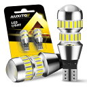 AUXITO T16 LED テールランプ バックランプ 爆光 4倍明るさUP バックランプT16バックライトT16 / T15 4014 LED 42連 24ヶ月保証 12V 無極性 ホワイト 後退灯 バックライト 50000時間以上寿命 (2個セット)