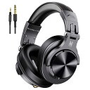 OneOdio A71 ヘッドホン 有線 40mmドライバー モニターヘッドフォン オーバーイヤー 6.35 & 3.5mm ジャック 密閉型 楽器練習 ミキシング 音楽 映画鑑賞 携帯電話 PC MP3/4用