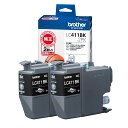 【ブラザー純正】 ブラザー工業(Brother Industries) インクカートリッジブラック2個パック(エコパッケージ) LC411BK-2PK-E 対応型番:DCP-J926N、MFC-J904N、MFC-J739DN、MFC-J939DN 他