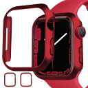 Miimall【2枚ケース】Apple Watch Series 8 2022/7 2021 41mm専用 クリアケース 2枚入り アップルウォッチ8 カバー 擦り傷防止 PC材料 軽量 防衝撃 アップルウォッチ7 41mm 保護ケース(2枚レッド|41mm)