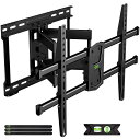 USX MOUNT 壁掛けテレビ 金具 耐荷重最大60kg 大型42~80インチ対応 テレビ壁掛け 金具 アーム式 フルモーション式 テレビ壁掛け金具可動式 用...