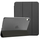 ProCase iPad 10世代 ケース 2022 10.9インチ A2696 A2757 A2777 軽量 耐衝撃 三つ折り スタンド スマートカバー(シャドウブラック)(2)