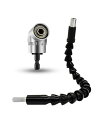 LIKENNY フレキシブルシャフト 105度 DIY ビット 2点セット 電動 六角ドライバードリル ソケットレンチ工具 接続 工具 ドリルアクセサリ