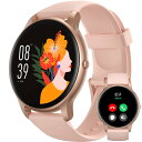 Parsonver 日本正規品 スマートウォッチ レディース iPhone/アンドロイド対応 丸型 超薄型 通話機能付き ウォッチ 腕時計 Smart Watc...
