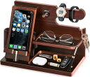 誕生日プレゼント 男性 父の日プレゼント スマホスタンド 木製 父親誕生日プレゼント スマホ置き ペン立て 誕生日贈り物 メンズ ギフト ガジェット おもしろ ...