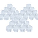 DFsucces 小分け丸ケース 5ml 30個セット プラスチック クリームケース アクセサリーケース ビーズ ネイル収納ボックス 小物用収納ボ 化粧品 詰め...