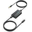 AUTOUTLET アナログ デジタル オーディオ コンバーター 3.5mm 光デジタル 変換 AUXからSPDIF 48KHz対応 音声変換器 3.5mmケーブル内蔵 光ケーブル付き