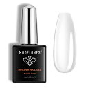 Modelones 7 in 1ジェルネイル用ビルダージェル 15ML ボトル入り 強化剤 長さだし用 ベースコート UV硬化 付け爪ネイルアート用(クリア)