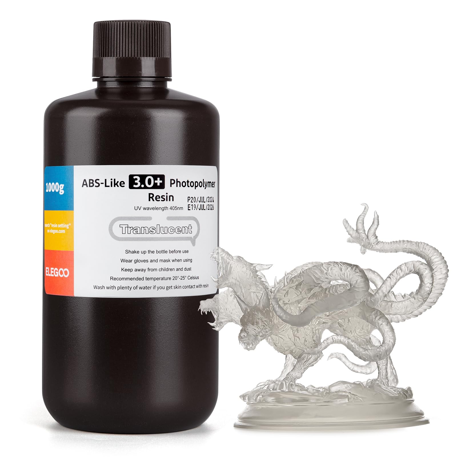 ELEGOO ABS饤3.0ץ饹 3Dץ󥿡ѥ쥸 ȾƩ Ǯ ®Ų   ååץ졼ɤ줿LCD/...