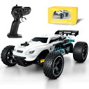 Tecnock ラジコンカー 子供向け ラジコン Type-C USB充電 おもちゃ 車 オフロード 2.4Ghz RCカー 誕生日 プレゼント (ホワイト(ライトなし))