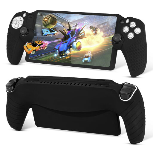 PS Portal 用 ケース カバー シリコン素材 L'QECTED PSポータル用 保護カバー 傷防止 滑り止め PS5 Portal リモートプレーヤー 用 保護ケース(ブラック) PS Portal 用 ケース カバー シリコン素材 L'QECTED PSポータル用 保護カバー 傷防止 滑り止め PS5 Portal リモートプレーヤー 用 保護ケース(ブラック)