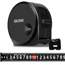 SensaBliss メジャー 3mx幅16mm 巻き尺 距離測定器 炭素鋼製 0点補正 明確なマーク スケール 定規 おしゃれ 錆に強い 高精度 高硬度 建築現場 工学用巻尺 防水性 耐落下性 家具採寸用メジャー 図面作成 DIYプロジェクト 家庭用巻尺 作業工具 測定ツール (黒)