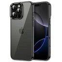 JETech iPhone 16 Pro 6.3インチ用 ケース 黄ばみなし 衝撃吸収 バンパーカバー 傷つけ防止 クリアバック (ブラック)