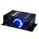 Dovhmoh ミニステレオアンプDc12VデュアルチャンネルHi-Fiオーディオプレーヤー 携帯電話のDVD入力をサポート バイ車用家庭用