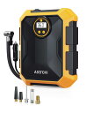 AstroAI エアコンプレッサー 車の空気入れ 自動車用 DC 12V 100PSI LEDライト付き 自動電源オフ リアルタイム画面 米式/仏式対応 自転車...