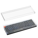 Geekria キーボード ダストカバー 透明アクリル キーパッドカバー Keychron K4、RK Royal KLUDGE RK100、Nuphy Air96 V2、LOFREE Flow ロープロファイル メカニカルキーボード 100 キーに対応