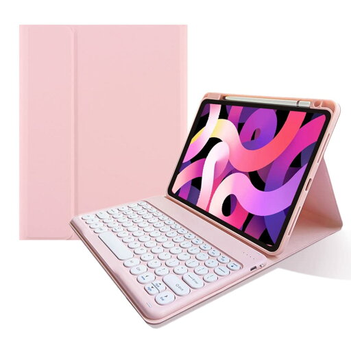 2022 iPad 第10世代 10.9インチ キーボードケース 丸型キー 上側ペンシルホルダー付き アイパッド iPad A16 2025 11世代 Bluetooth キーボード カバー マグネット 分離式 可愛い 学生 ビジネス (薄いピンク) 2022 iPad 第10世代 10.9インチ キーボードケース 丸型キー 上側ペンシルホルダー付き アイパッド iPad A16 2025 11世代 Bluetooth キーボード カバー マグネット 分離式 可愛い 学生 ビジネス (薄いピンク)