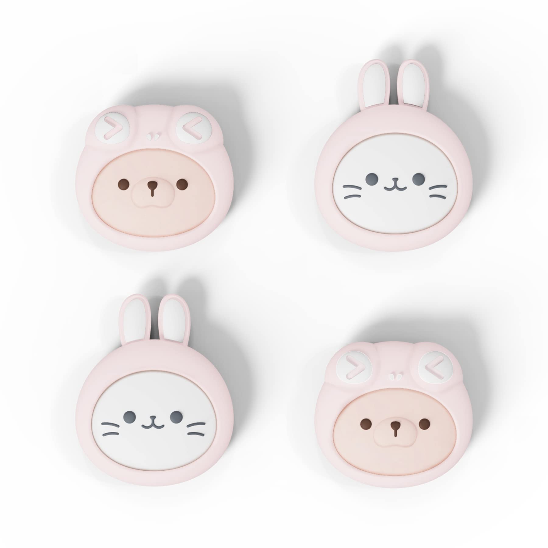 PlayVital Switchに対応用ジョイスティックキャップ、Switch Liteに対応用サムスティックキャップ、Switch有機elモデルに対応用シリコンアナログスティックキャップカバー、 Switchに対応 & Switch Lite に対応& Switch OLEDに対応用サムグリップロッカーキャップ【ウサ