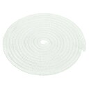 PATIKIL 4Mx6mm 丸編みロープ ガラスファイバー ガラス繊維 高温ストーブガスケットシール ボイラー炉オーブン窯鋳造用 ホワイト
