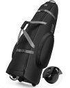 ゴルフバッグカバー 【キャスター付き・高密度900Dナイロン】 9.5型 / 48インチまで対応 OUTDOORMASTER 頑丈 軽量 ゴルフ トラベルカバー キャディーバッグ ゴルフバッグ カバー 軽量 輪式 折りたたみ コンパクト 雨や雪から守る