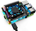 GeeekPi 電源ハットボード、デュアルファンスイッチ付きファン制御LEDデュアル冷却ファンモジュールGPIO拡張ボード