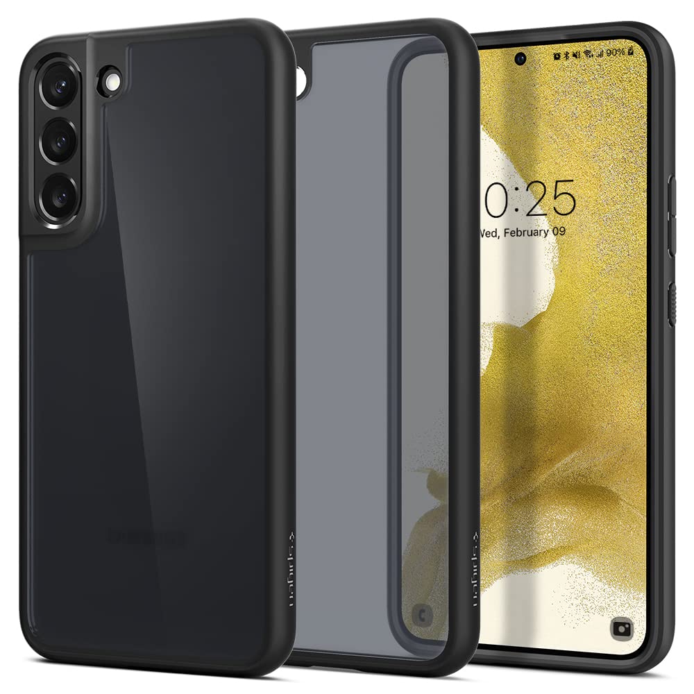 Spigen Galaxy S22  Ⱦꥢ ޥåȴ 2Ź¤ Фߤʤ ɻ ƷMILʼ Ѿ׷ TPU Хѡ ɻ 磻쥹б ȥ顦ϥ֥å ե ACS03990 (եȡ֥å)