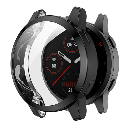 SOOYEEH 2個 GARMIN用 VENU 2 / vivoactive4用 ケース メッキTPU製 ソフトカバー 7色可選 SOOYEEH プロテクターカバー 耐衝撃 薄型 軽量 脱着簡単 ガーミン用 ヴェニュー2 / vivoactive 4用 保護ケース アクセサリー (ブラック) SOOYEEH 2個 GARMIN用 VENU 2 / vivoactive4用 ケース メッキTPU製 ソフトカバー 7色可選 SOOYEEH プロテクターカバー 耐衝撃 薄型 軽量 脱着簡単 ガーミン用 ヴェニュー2 / vivoactive 4用 保護ケース アクセサリー (ブラック)