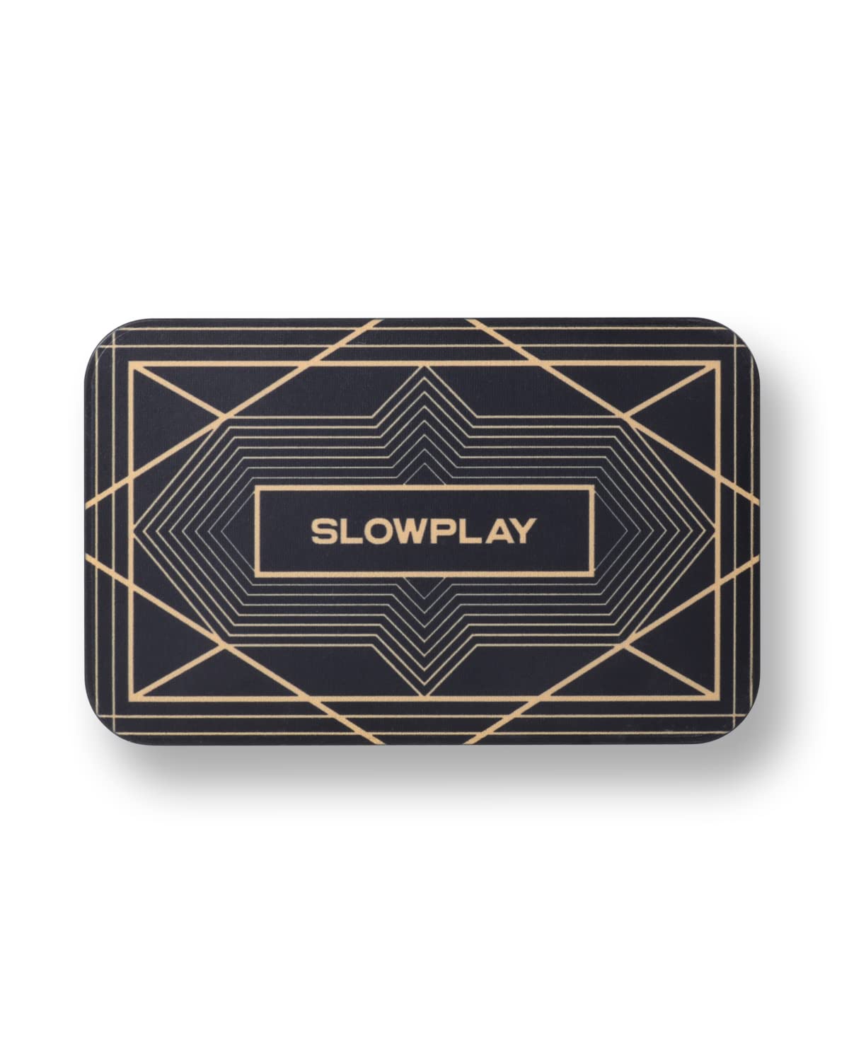 SLOWPLAYポーカープラーク 角チップ｜ブラック10枚 ヨーロッパスタイルデザイン バリュー表記なし 34g セラミック製