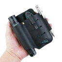 VIPERADE PJ15 EDCレザーシース、懐中電灯ホルスター/ポケットナイフシース/タクティカルペンシース/レザーマンマルチツールシース、ナイフオーガナイザーポケットクリップ付きレザーシース (ブラック)