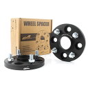 GAsupply 鍛造ワイドトレッドスペーサー PCD100 4H 内径54.1 M12XP1.5 厚さ15mm ワイトレハブリング一体 マットブラック【2枚セ...