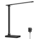 Lepro デスクライト led 目に優しい 電気スタンド ACアダプター付き 750lm超高輝度 卓上ライト おしゃれ テーブルライト【5段階色温度・明るさ/調光調色/タッチセンサー操作/明るい/多角度調整/コンセント付き】 人気 省エネ 学習机 台灯 勉強 机 ライト 明るい