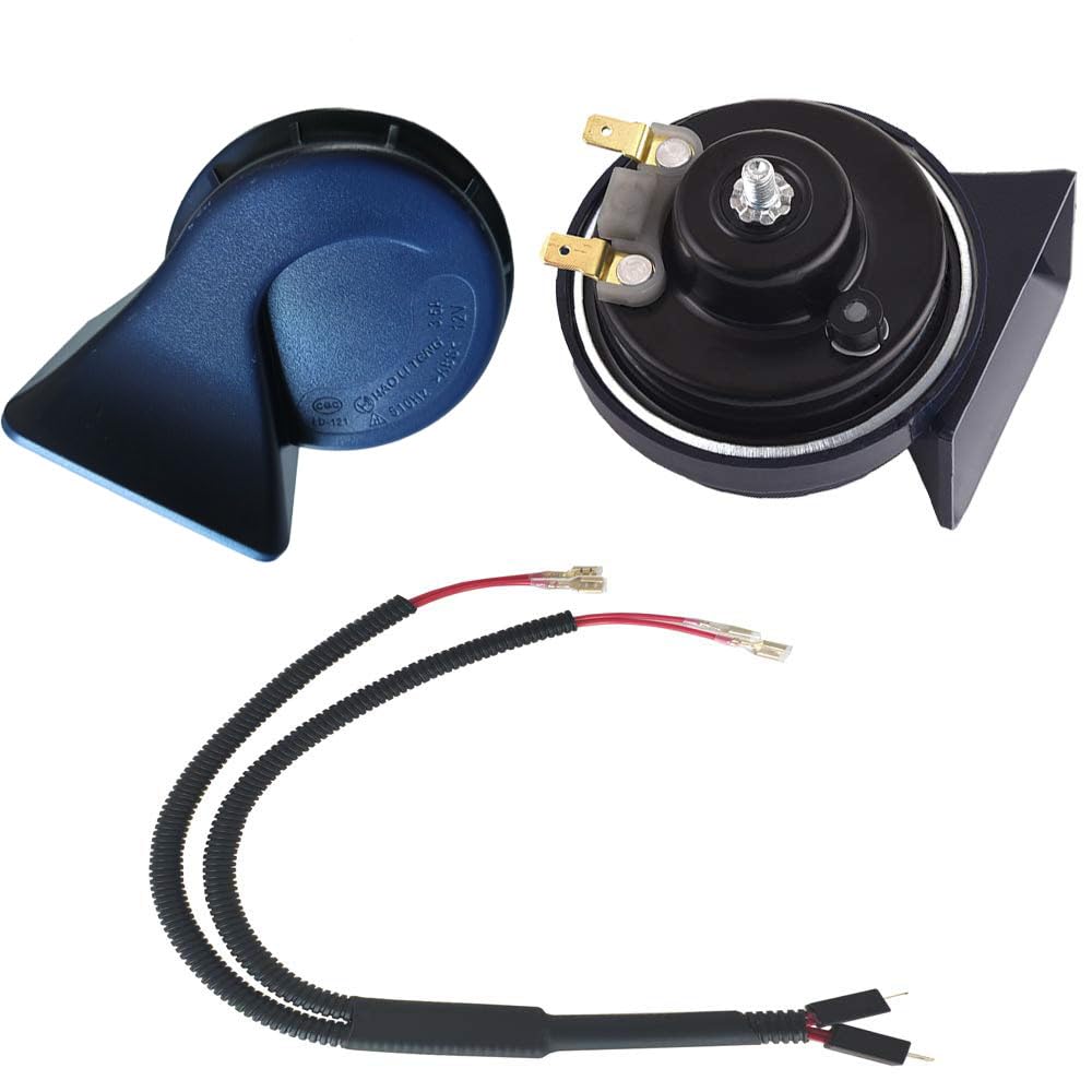 KYOUDEN 車 ホーン 12V レクサス 純正サウンド ホーン 防水 汎用 110db 高音/低音2個セット LEXUS 車 クラクション トヨタ・ホンダ・ニッサン・スズキ (トヨタ・ホンダ・ニッサン・スズキ適用ホーン+二股分岐ハーネス)
