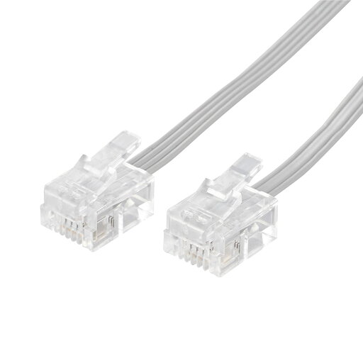 エレコム モジュラーケーブル 10m スリム ホワイト MJ-10WH エレコム モジュラーケーブル 10m スリム ホワイト MJ-10WH