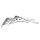 KKlewu 棚受け金具 L字型 ステンレス アイアンブラケット 2way シェルフ 重荷重用 ネジ入り 2個セット (250mm)