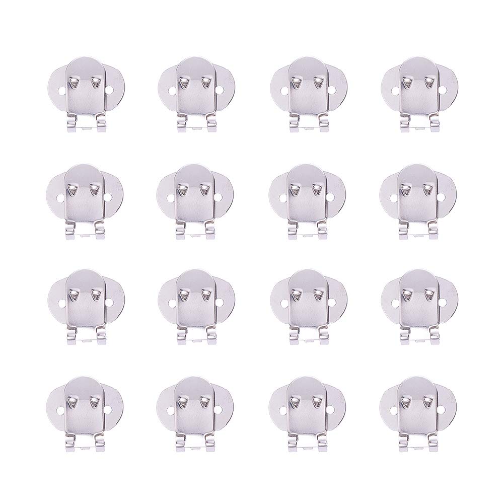 PH PandaHall 約40個/箱 ステンレス製 クリップ ワンタッチ シューズクリップ 靴飾り
