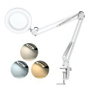 tom-shine 拡大鏡 スタンドルーペ ABS クリップ式 倍率8倍 レンズ直径10.5CM LEDライト付き 360°角度調整可能 読書 新聞 地図 ジュ...