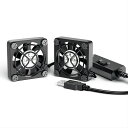ELUTENG 小型ファン4cm 2連 USBファン 3段階風量調節 USB扇風機 2台1組 薄型 パソコン 電子デバイスの冷却 送風機 小型送風機 5V 長時間稼働可 Dual Usb fan 4cm