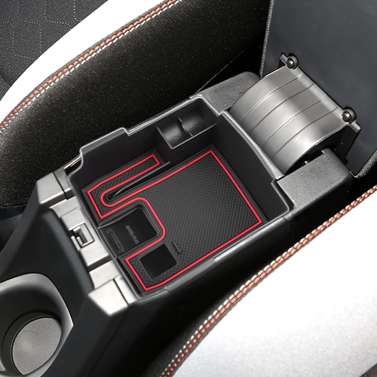 SXCY カローラクロス 10系 コンソールボックス カローラツーリング 210系 専用 ボックストレイ アームレストボックス 内蔵型 収納ボックス 小物入れ コインケース 騒音防止 滑り止め設計 内装 パーツ インテリア 簡単取付 赤