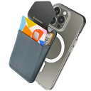 【滑り止めシリコンパッド追加】Sinjimoru Magsafe対応 iPhoneカードケース、蓋付きマグネット携帯カードホルダー SUICA 定期入れ クレジットカード背面ポケットiPhone16 Plus Pro Pro Max iPhone15 14 13 12 シリーズ専用 マグセーフ対応カード入れ ケース。Sinjipouch
