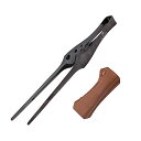LIXADA トング トング ピクニック キャンプ 調理器具用品 270mm PUレザーカバー付き キャンプ トング 指先トング 焼肉トング ステンレス