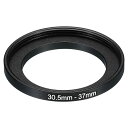 PATIKIL 30.5mm-37mm メタルステップアップリング カメラレンズフィルターアダプターリング アルミフィルターアダプターリング カメラレンズフード用 ブラック