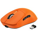 A.JAZZ x ATTACK SHARK X3 超軽量化マウス49g ゲーミングマウス ワイヤレス2.4G/Bluetooth/有線USB接続、Optical Sensor PAW3395センサー 最大26000DPI、XP/Windows/MAC/Android適用、人間工学デザイン オレンジ色