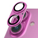 Podick カメラカバー iPhone 16 /16 Plus用 カメラフィルム 全面保護 9H強化ガラス アルミ合金 傷防止 レンズ保護 耐衝撃 アイフォン16 /16 プラス 用 カメラ保護 高透過率 黒縁取り 露出オーバー防止 カメラレンズプロテクター ピンク