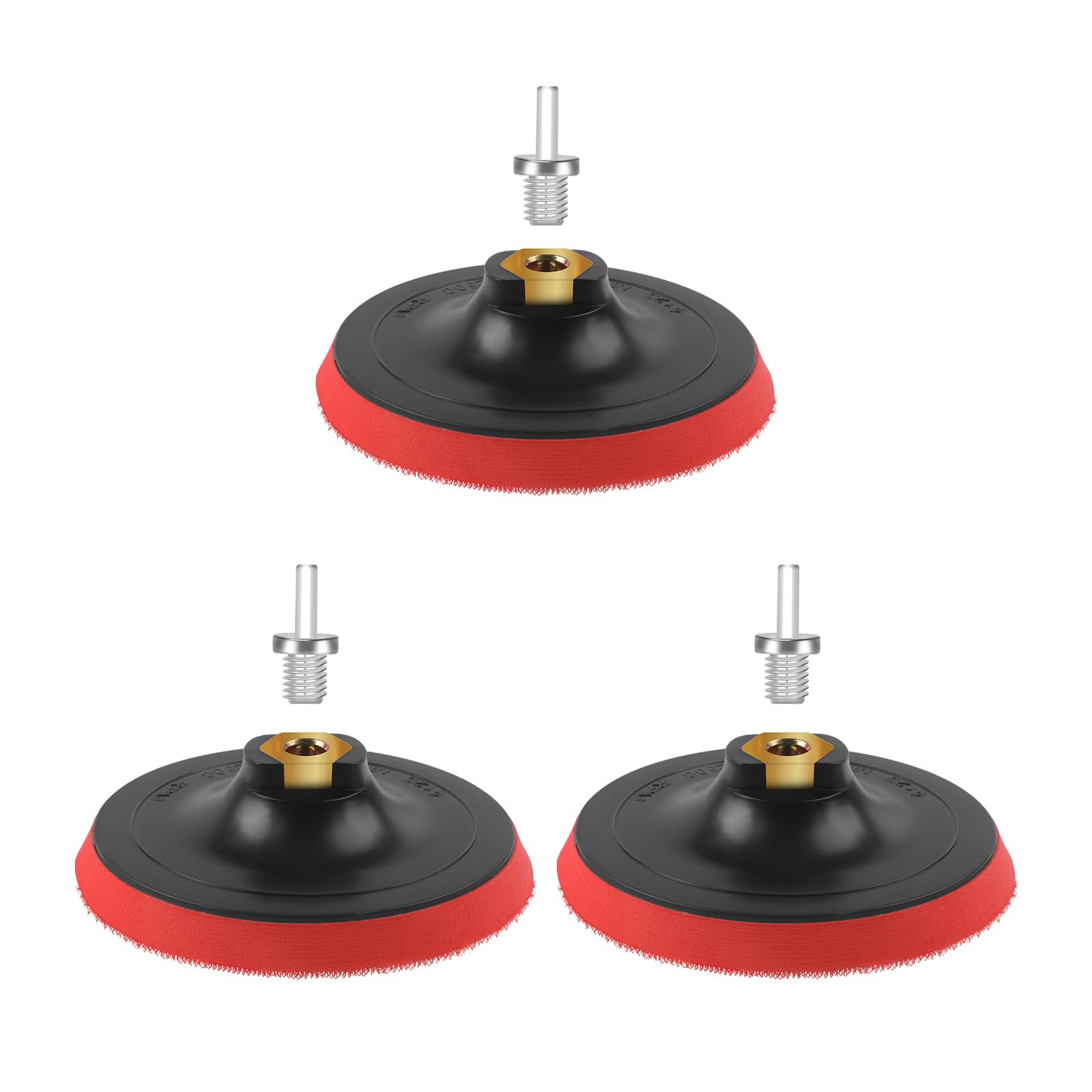 HWXINIE サンディングパッド 100mm 六角軸 ポリッシャー パッド M10、変速ディスクグラインダーに適用