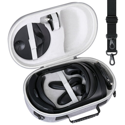 【Aenllosi 専用収納ケース】互換品 Meta Quest 3/Quest Pro VRヘッドセット スーツケース 傷や衝撃に強い アッシュホワイト(ケースのみ) 【Aenllosi 専用収納ケース】互換品 Meta Quest 3/Quest Pro VRヘッドセット スーツケース 傷や衝撃に強い アッシュホワイト(ケースのみ)